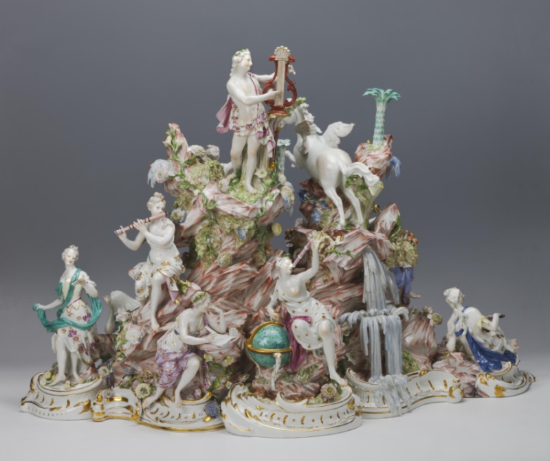 Композиция «Парнас с Аполлоном и девятью музами»