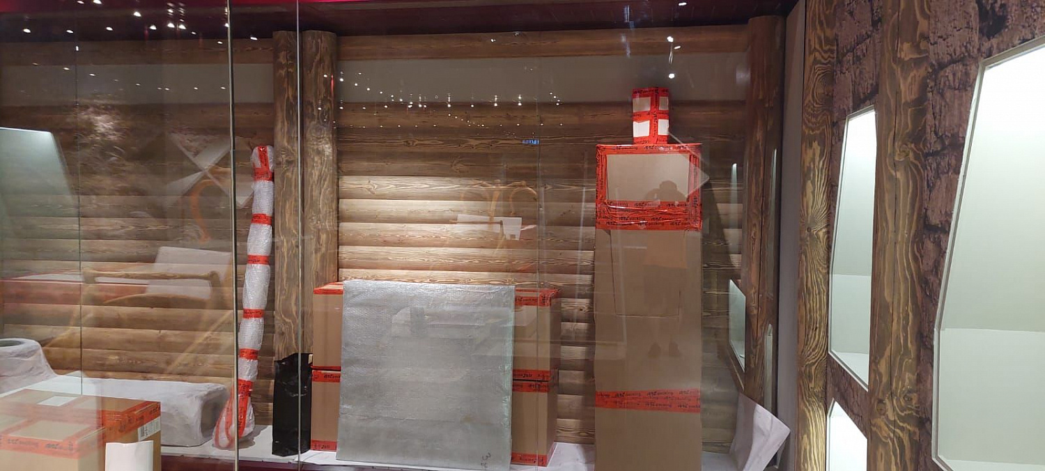 Перевозка, упаковка и монтаж выставки Перекрестки миров Аркаим